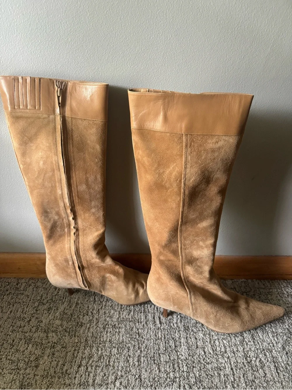 Banana Republic Women's Tall Suede Knee Boots - Camel